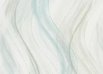 Vliestapete Enjoy - Wellen Pinselstrich Seegrün/Weiß