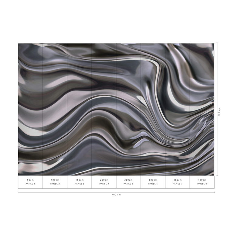 ELLE Decoration Digitaldruck - Illusion Silber