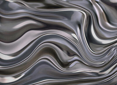 ELLE Decoration Digitaldruck - Illusion Silber