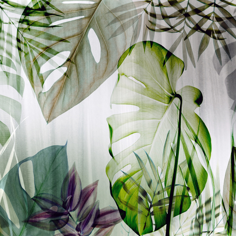 ELLE Decoration Digitaldruck - Tropical Lights Grünvariation