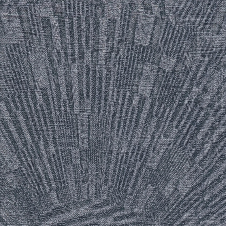 Vliestapete Venus - Strahlenfächer Anthrazit/Grau/Glimmer