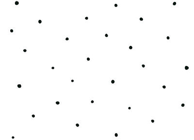 Vliestapete Kinderträume - Punkte Schwarz/Weiß
