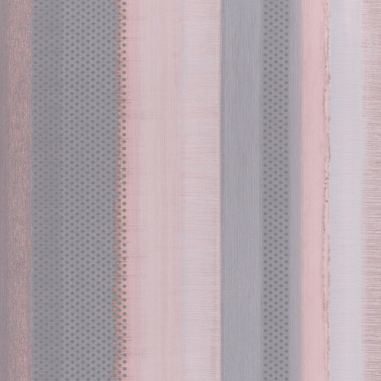 Vliestapete - Streifen Altrosa/Grau