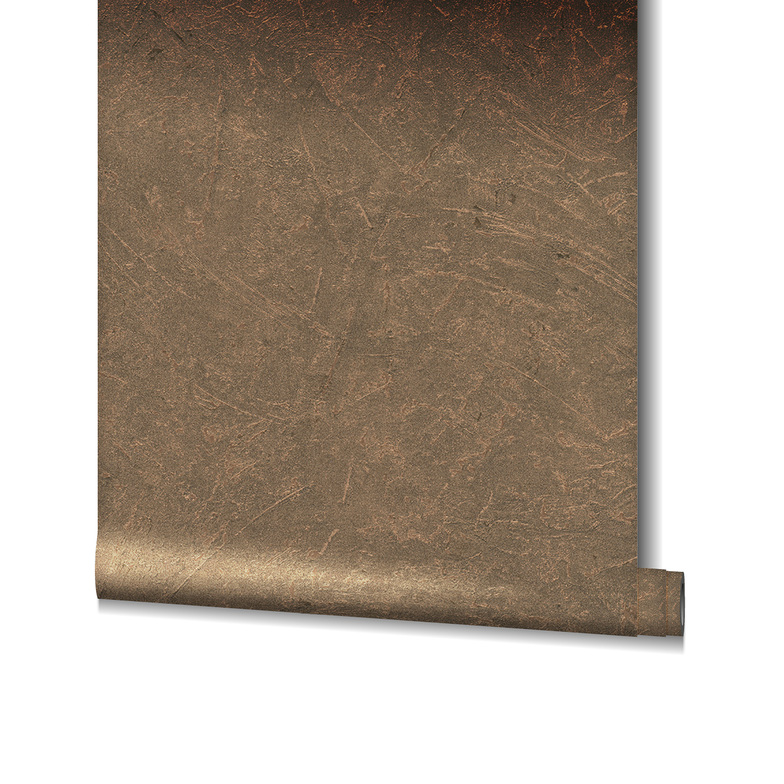 Vliestapete Shabby Chic - Kratzoptik Bronze/Metallic