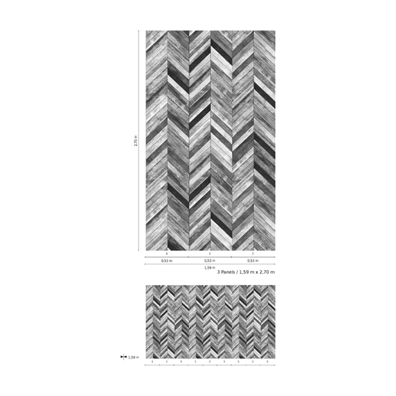Smart Art Basic Digitaldruck - Chevron Plank 3