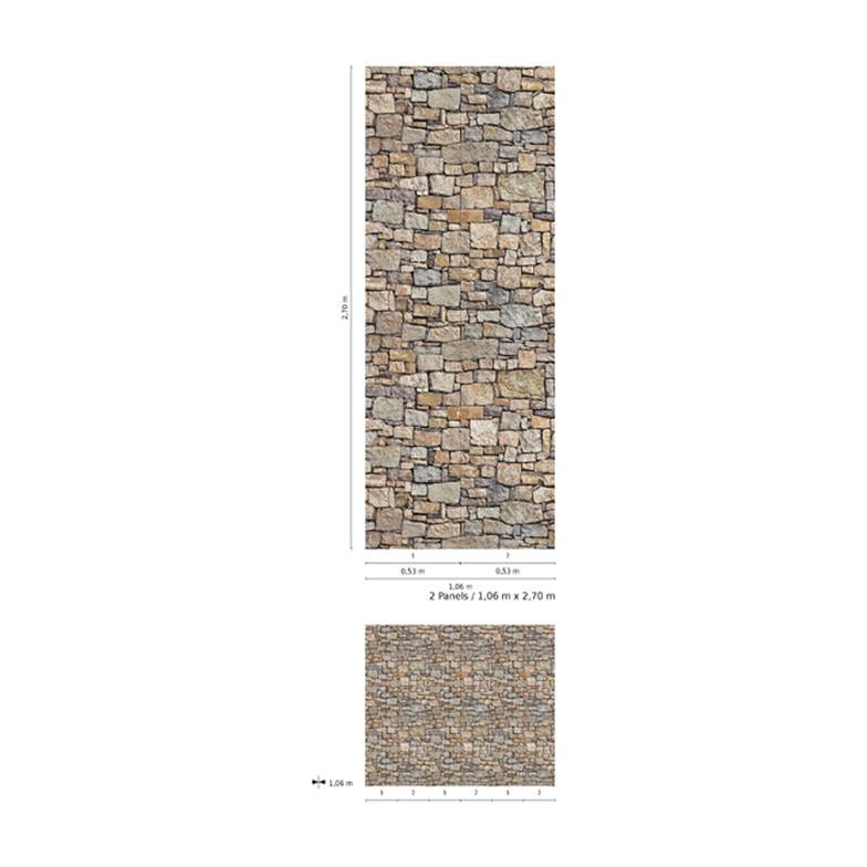 Smart Art Basic Digitaldruck - Steinmauer