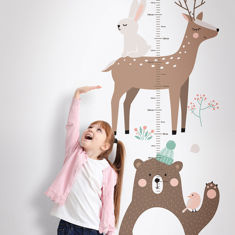 Kids World Digitaldruck - Messlatte Tierfreunde