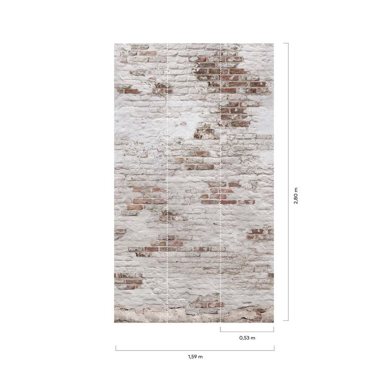 Spektrum Vol2 / Lebenswelten Digitaldruck - Bricks Rosé/Weiß