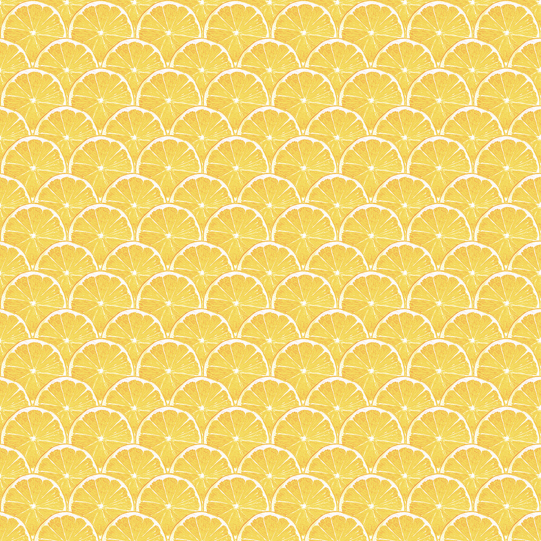 Vliestapete Just Kitchens - Zitronenscheiben Gelb/Weiß