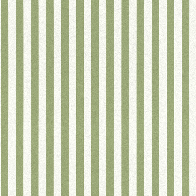 Vliestapete Spektrum 2024 / Petite Fleur 5 Stripe White-Green