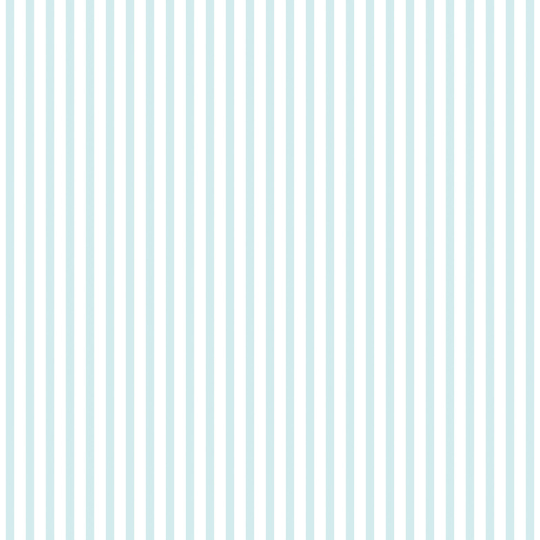 Papiertapete Kinderträume - Streifen Hellblau/Weiß
