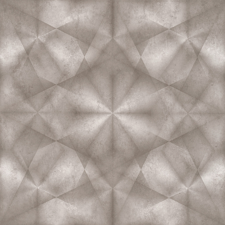 Vliestapete - Kaleidoskop Graubraun