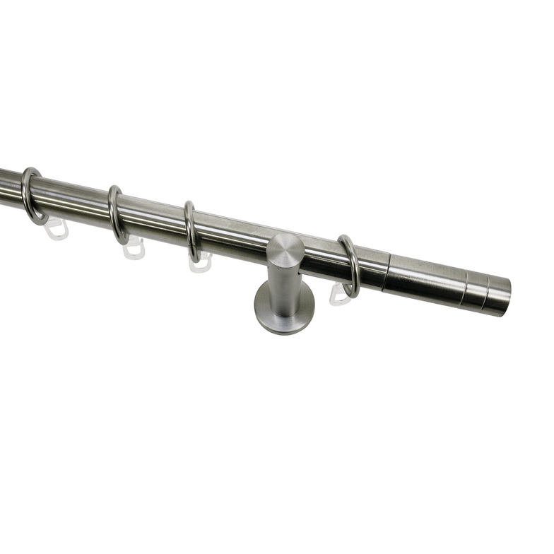 Stilgarnitur 1-Lauf Zylinder Edelstahl-Optik