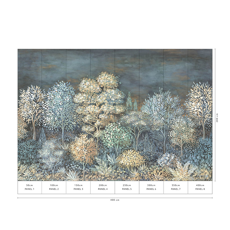 ELLE Decoration 3 Digitaldruck - French Forest Blau