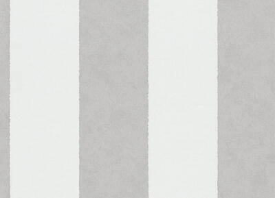 Vliestapete Shadow Iconic - Blockstreifen Weiß/ Grau